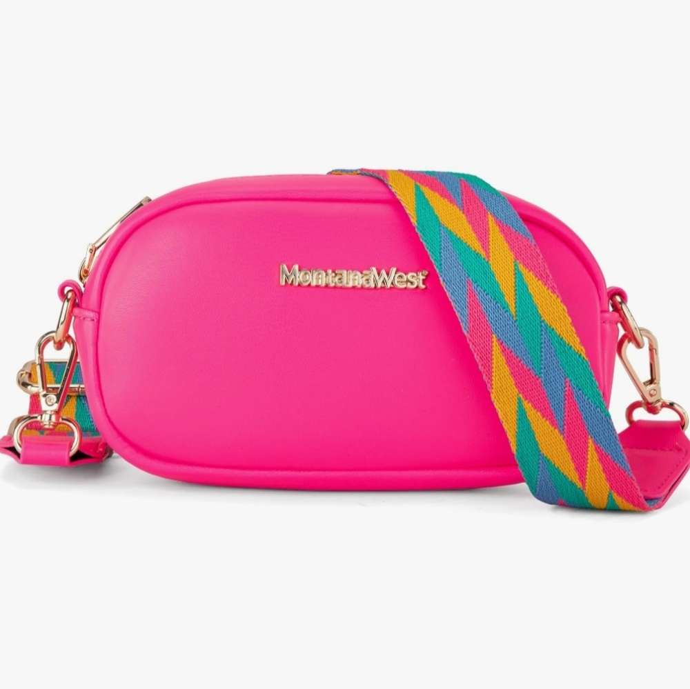 Montana West small crossbody bag mini pouch cute and fun color adjustable strap.